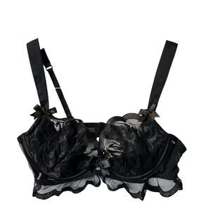 Ann Summers Desire Plunge Bra in Black NWT